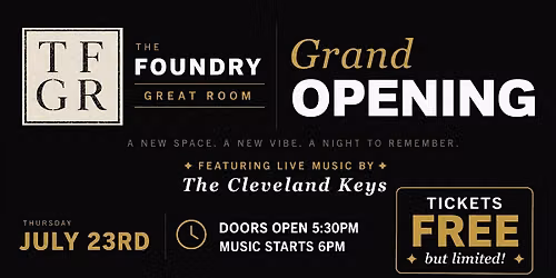 The Foundry Great Room Featuring The Cleveland Keys