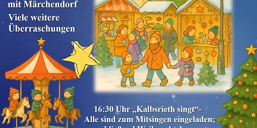 Weihnachtsmarkt in Kalbsrieth mit Adventskonzert
