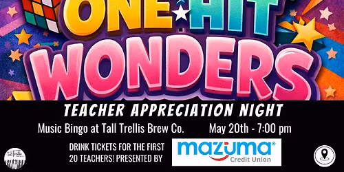 Teacher Appreciation Night at Music Bingo