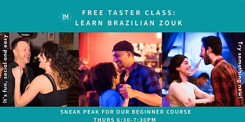 Free Taster Partner Dance Class: Learn Brazilian Zouk