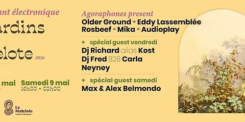 Th\u00e9 Dansant Electronique - Les jardins de la Matelote