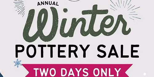 Winter Pottery Sale