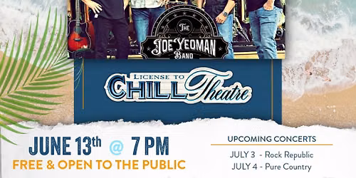 JOE YEOMAN BAND AT LICENSE TO CHILL THEATRE