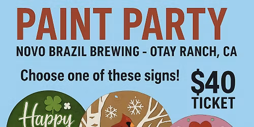Paint Party @ Novo Brazil Brewing(Otay Ranch, CA)