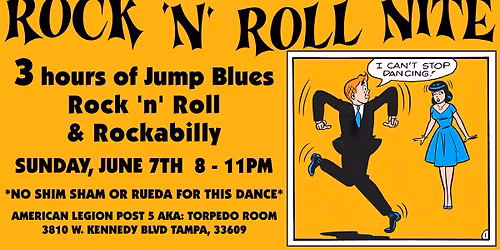 Rock 'n' Roll Nite at The Torpedo Room. "Sweatin' to the Oldies"