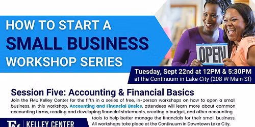 Small Business Workshop Series: Accounting & Financial Basics