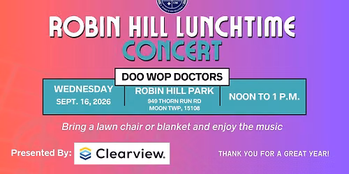 Robin Hill Lunch Time Concert - Doo Wop Doctors