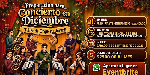 Taller de Orquesta Juvenil (de 14 a 18 a\u00f1os)