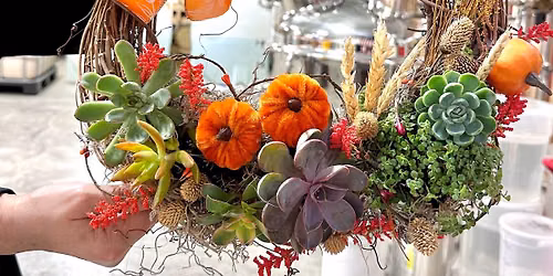 Fall succulent wreath 10\/15\/26