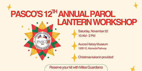 Parol Lantern Workshop with PASCO