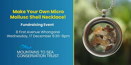 Make your own micromollusc shell necklace - fundraising event