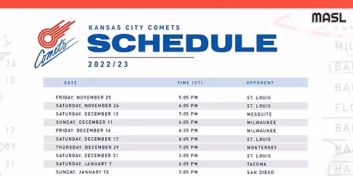 Kansas City Comets vs. St. Louis Ambush