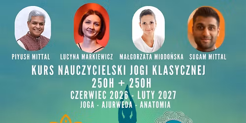 Kurs Nauczycielski Jogi Klasycznej - Start 4 czerwca 2026 r. \/Szko\u0142a Jogi Mandala Bydgoszcz
