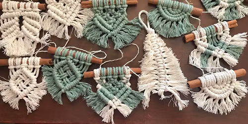 Craft Cinnamon Stick Macram\u00e9 Ornaments with Swandering Studios