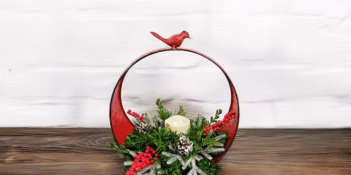 Make It and Take It: Large Metal Cardinal Wreath