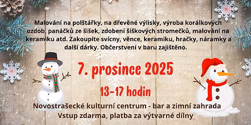 Vánoční jarmark s výtvarnými dílnami