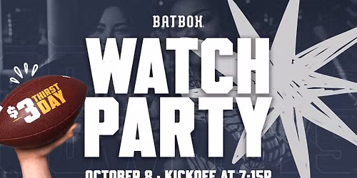 Cowboys Watch Party at Batbox!