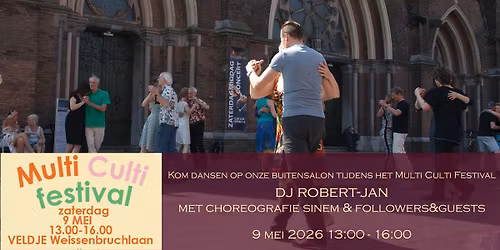 Buitensalon tijdens het Multi Culti festival 