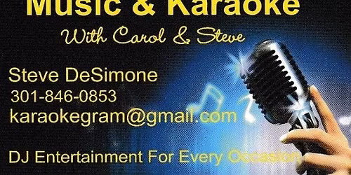 Karaoke & DJ w\/Steve & Carol 