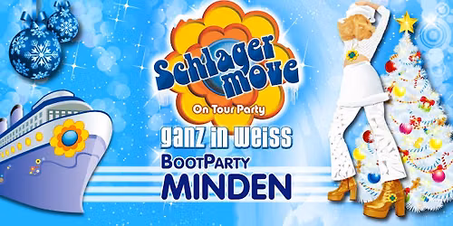 Minden: Schlagermove "Ganz in Wei\u00df" CHRISTMAS Bootparty