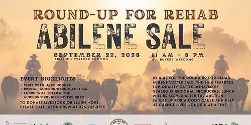 Abilene Round Up for Rehab Sale