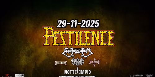 PESTILENCE + guests @ NotteTempio, Modena - 29 novembre 2025
