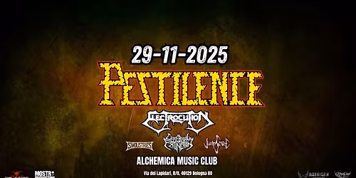 PESTILENCE + guests @ Alchemica Music Club, Bologna - 29 novembre 2025