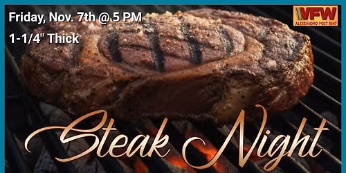 VFW Post 8547 Steak Night