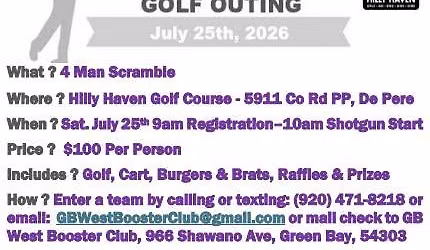 Green Bay West Booster Club Golf Outing