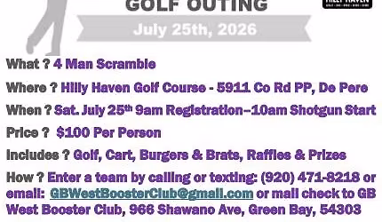 Green Bay West Booster Club Golf Outing