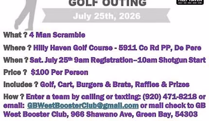 Green Bay West Booster Club Golf Outing