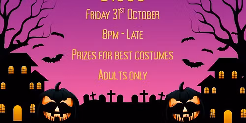 Adults Halloween Disco \ud83c\udf83\ud83d\udc7b
