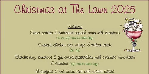 Christmas Parties 2025 - end November thru' December 2025