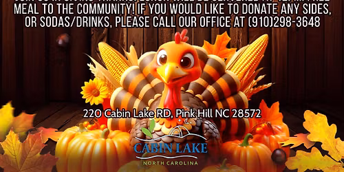 Thanksgiving Lunch at Cabin Lake!