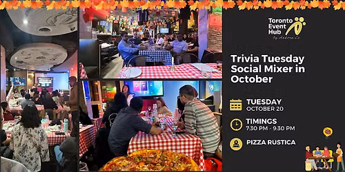Toronto Event Hub: Trivia Tuesday Social Mixer in October