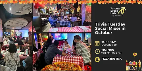 Toronto Event Hub Trivia Tuesday Social Mixer in October