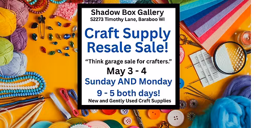 Craft Supply Resale Sale!