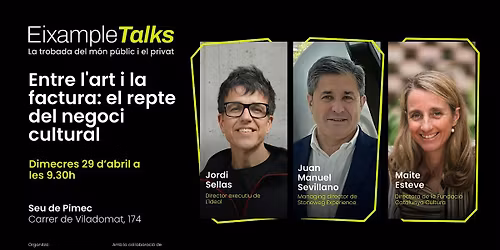 El model del negoci cultural, a debat a l\u2019Eixample Talks