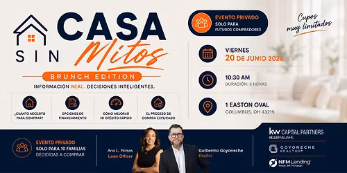 Casa SIN MITOS - Brunch Edition