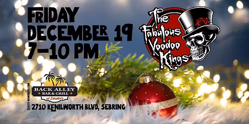 The Fabulous Voodoo Kings invade Back Alley Bar & Grill