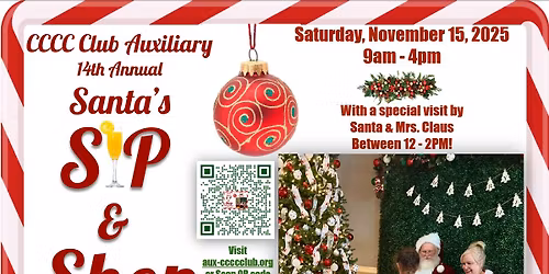 14th Annual CCCC Club Santa's Sip & Shop Holiday Bazaar