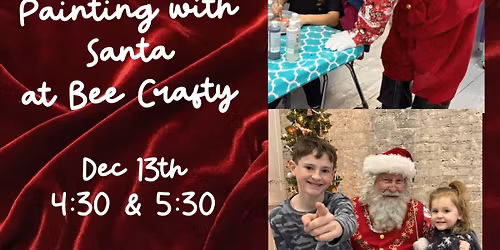 Painting w\/ Santa at Bee Crafty