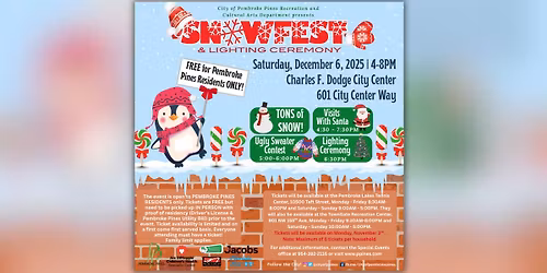 \u2744\ufe0f SnowFest & Tree Lighting Ceremony 2025 \u2744\ufe0f