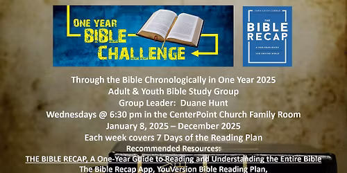 Through the Bible Chronologically in One Year 2025 Adult & Youth Bible Study Group