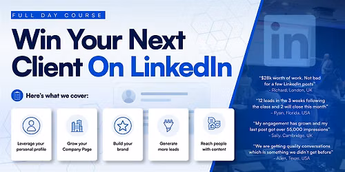 Win Clients on LinkedIn - Full Day Course - BOSTON Social Selling