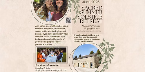 Sacred Summer Solstice Singing & Yoga Retreat
