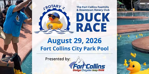 Fort Collins Rotary Duck Race | Presented by Fort Collins Dodge Chrysler Jeep Ram