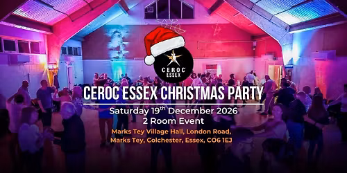 Ceroc Essex 2 Room Christmas Party - Saturday 19th December 2026
