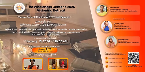 The Wholeness Center Visioning Retreat (In person)