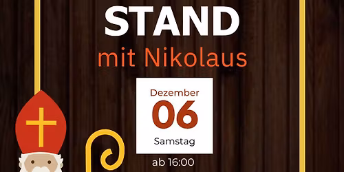 Gl\u00fchmoststand mit Nikolaus\ud83c\udf85\ud83c\udffb